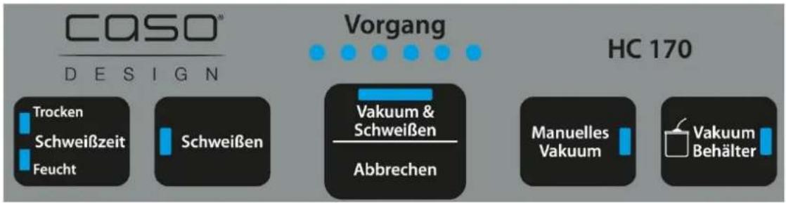 CASO HC 170 - Bedieningselementen - 1