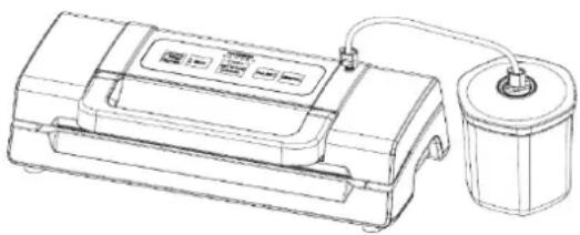 CASO HC 170 - Vacuum package in a Canister - 1