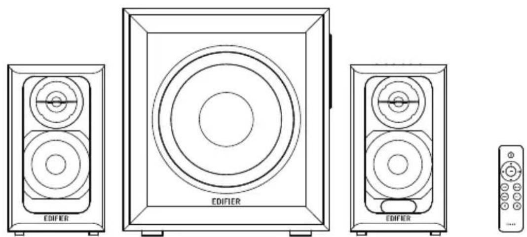 EDIFIER M601DB - Box contents - 1