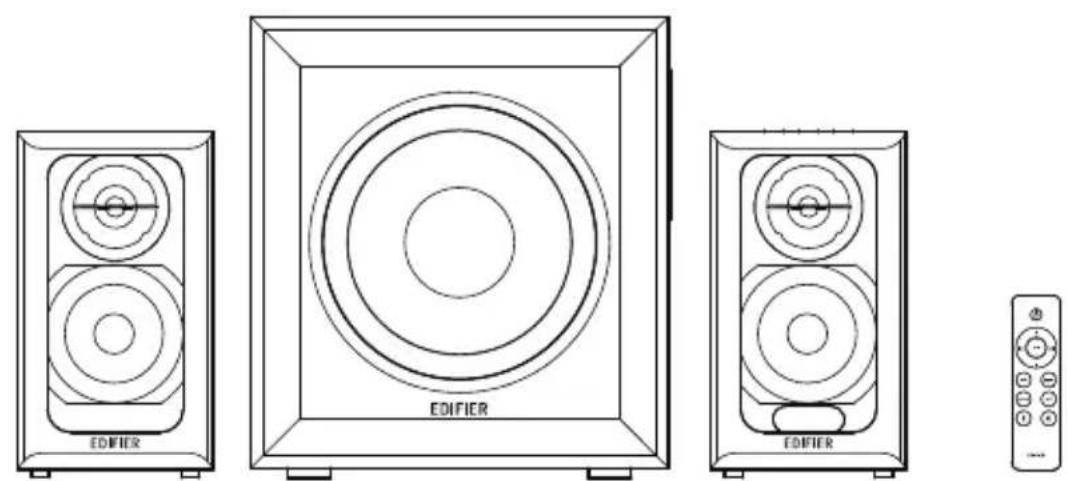 EDIFIER M601DB - Contenu du l'emballage - 1