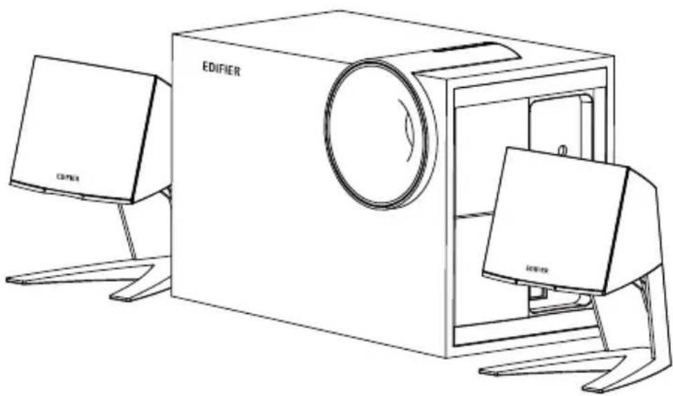 EDIFIER M203BT - Conteúdo da caixa - 1