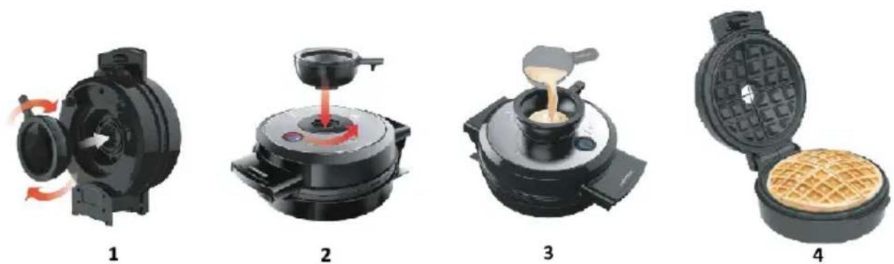 STEBA WE 20 Volcano - Preparation of Waffles - 1