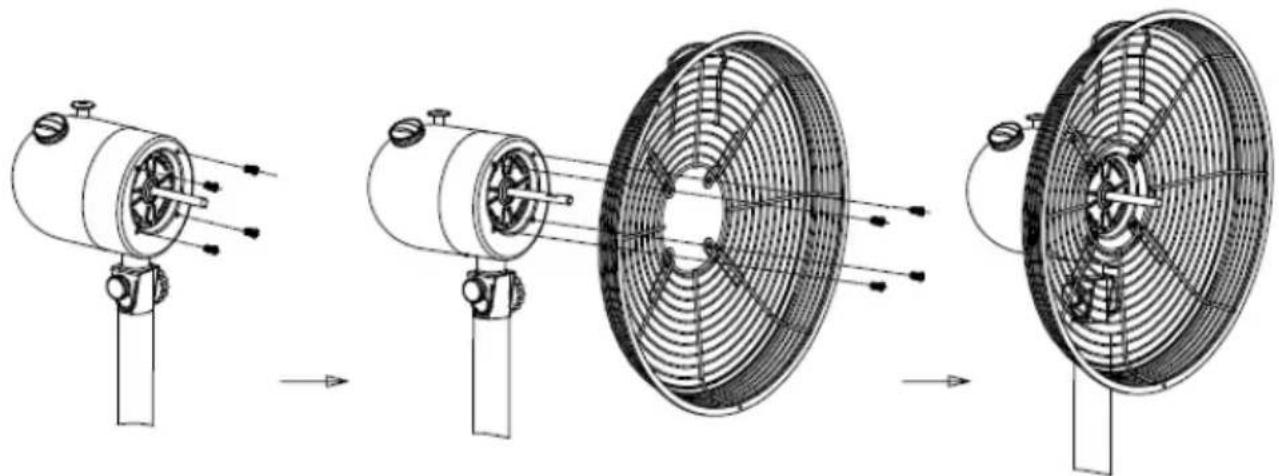 STEBA VT 6 - Assemblage des grilles et des pales du rotor - 1