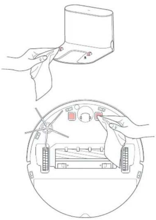 ROBOROCK S7 - Zonas de contactos de energia - 1