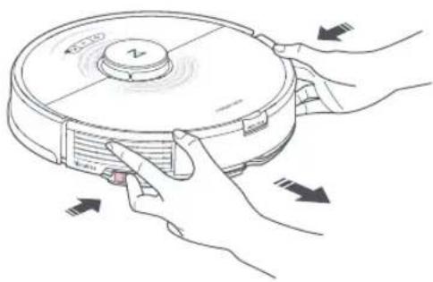 ROBOROCK S7 - Rimuovere l'aggancio del panno di lavaggio VibraRise - 1
