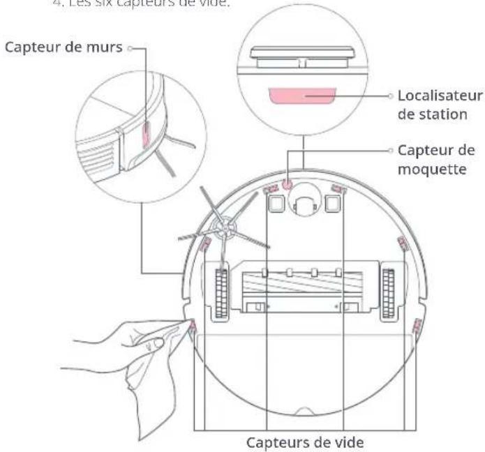 ROBOROCK S7 - Capteurs du robot - 1