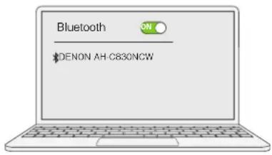 DENON AHC830NCW - Changement du périphérique Bluetooth connecté aux écouteurs - 1