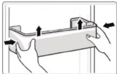 MIDEA MDRB380FGE01 - Pulizia del balconcino della porta - 1