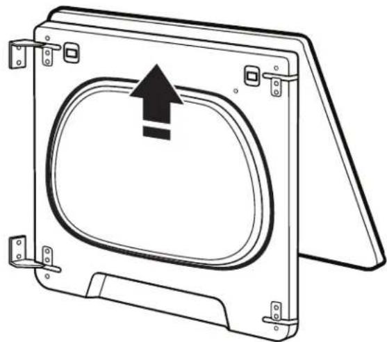 WHIRLPOOL WGD8127LW - Dépose de la porte : - 4