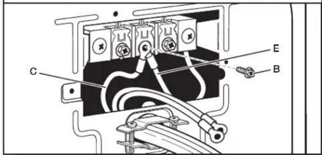 WHIRLPOOL WGD8127LW - Connecter le conducteur de terre neutre et le conducteur neutre - 1