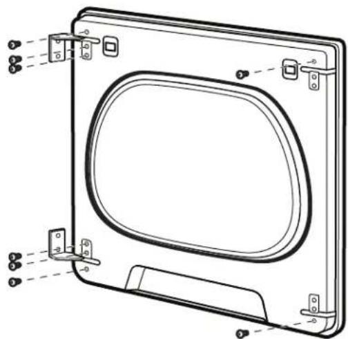 WHIRLPOOL WGD8127LW - Dépose de la porte : - 2