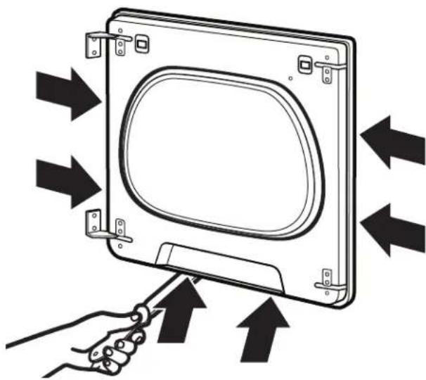 WHIRLPOOL WGD8127LW - Remove the door assembly: - 3