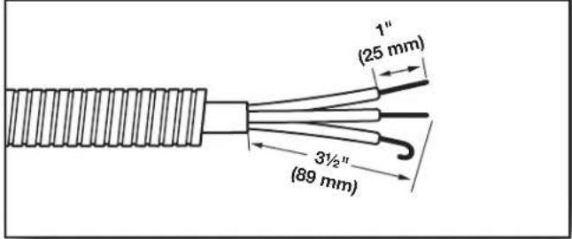 1" (25 mm) 3½" (89 mm)