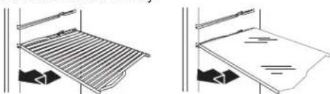 WHIRLPOOL WRT148FZDM - To remove and replace a shelf: - 1