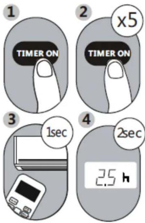 MIDEA Silent Cool 26 Pro - TIMER ON functie - 1