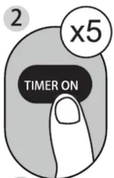 MIDEA Silent Cool 26 Pro - Impostazione della funzione TIMER - 2