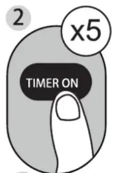 MIDEA Silent Cool 26 Pro - TIMER-toiminnon asettaminen. - 2