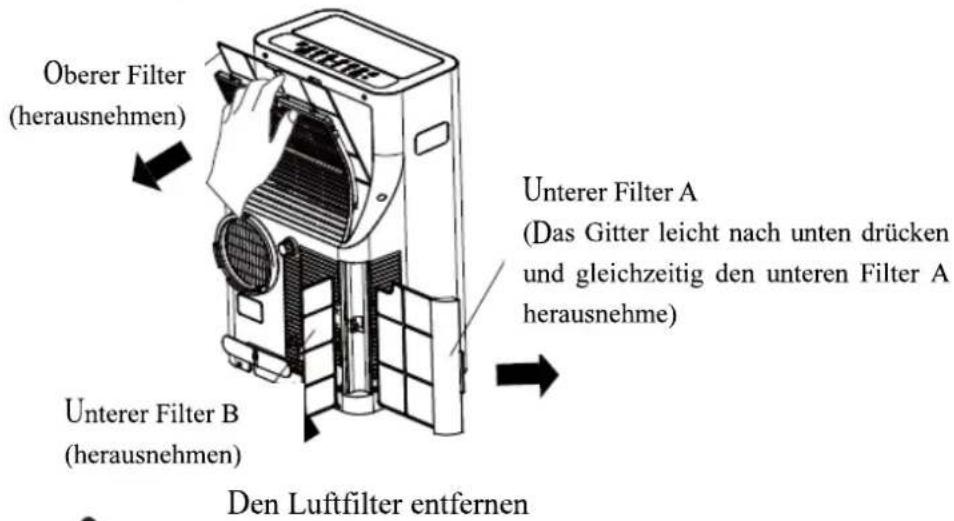 MIDEA Silent Cool 26 Pro - Reinigung des Luftfilters - 1