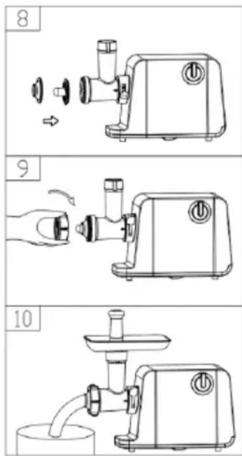 STEBA MG 3000 Pro - Assembly of the Kibbe attachment - 1