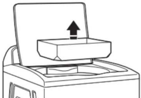 WHIRLPOOL WTW5015LW - Remove packaging material from inside washer - 1
