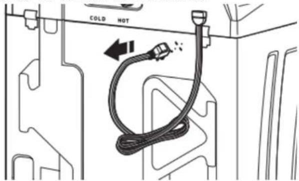 WHIRLPOOL WTW5015LW - Libérer le cordon d'alimentation - 1