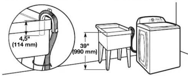 AMANA AMLAUNED4655EW - Système de vidange dans un évier de buanderie - 1