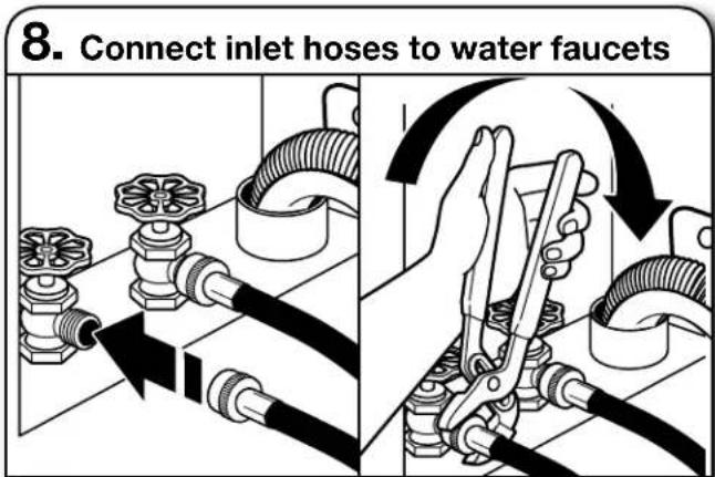 AMANA AMLAUNED4655EW - CONNECT INLET HOSES - 1