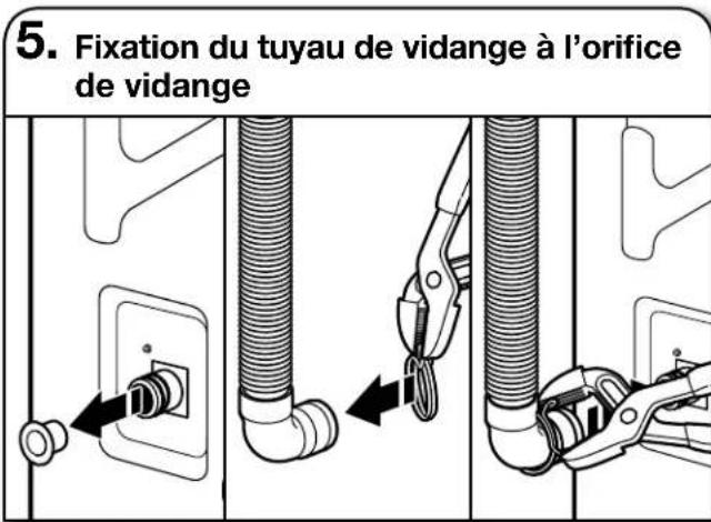 AMANA AMLAUNED4655EW - RACCORDEMENT DU TUYAU DEVIDANGE - 1