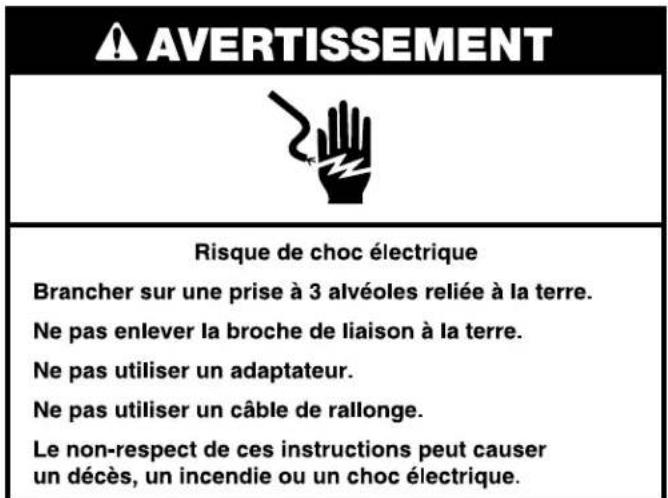 AMANA AMLAUNED4655EW - SPECIFICATIONS ÉLECTRIQUES - 1