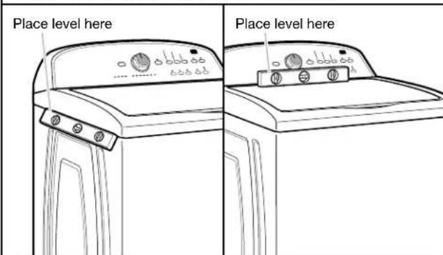 AMANA AMLAUNGD4655EW - Check levelness of washer - 1