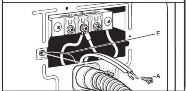 WHIRLPOOL WHLAUWED8127LW - Connect ground wire - 1