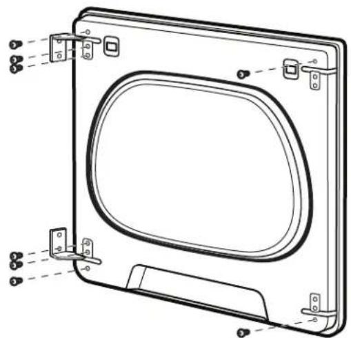 WHIRLPOOL WHLAUWED8127LW - Remove the door assembly: - 2