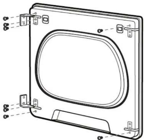 WHIRLPOOL WHLAUWED8127LW - Quite el ensamblaje de la puerta: - 2