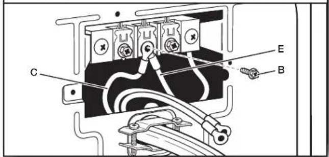 WHIRLPOOL WHLAUWED8127LW - Connecter le conducteur de terre neutre et le conducteur neutre - 1