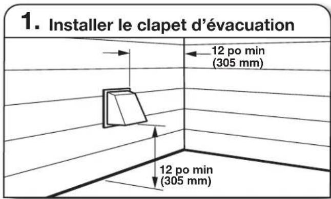 WHIRLPOOL WHLAUWED8127LW - INSTALLATION DU SYSTEME D'EVACUATION - 1