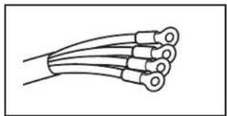 WHIRLPOOL WHLAUWED8127LW - Raccordement du cable d'alimentation à 4 fils - 4