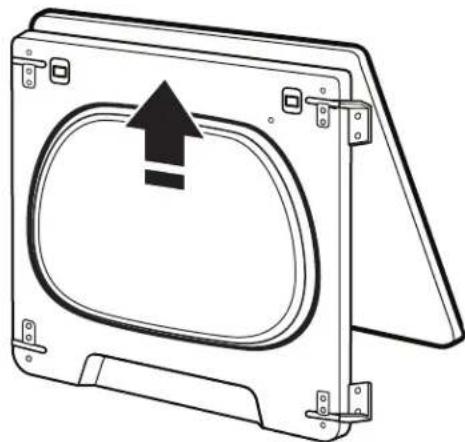 WHIRLPOOL WHLAUWED8127LW - Quite el ensamblaje de la puerta: - 9