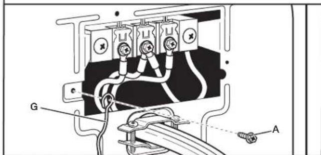 WHIRLPOOL WHLAUWED8127LW - Connect external ground wire - 1
