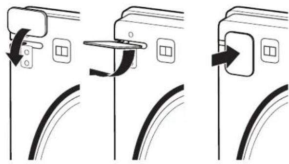 WHIRLPOOL WHLAUWED8127LW - Remove the door assembly: - 11