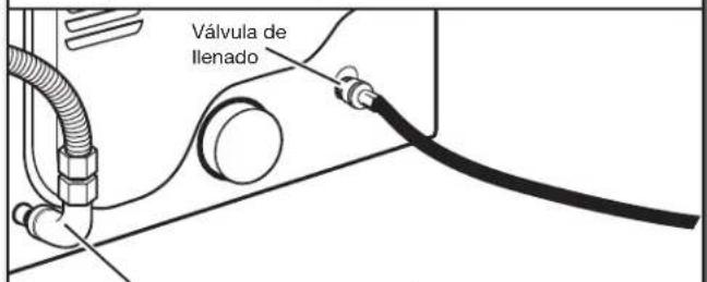 WHIRLPOOL WHLAUWED8127LW - Sujete la manguera larga a la valvula de llenado de la secadora y apriete el acoplamento - 1