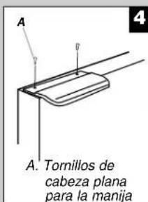 WHIRLPOOL WRB119WFBB - Cambio del sentido de abertura de las puertas (optional) - 4