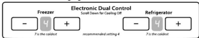 WHIRLPOOL WRB119WFBB - Réglage recommende "4" - 1