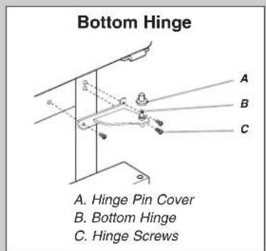 WHIRLPOOL WRB119WFBB - Door Swing Reversal (optional) - 6
