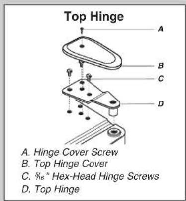 WHIRLPOOL WRB119WFBB - Door Swing Reversal (optional) - 5