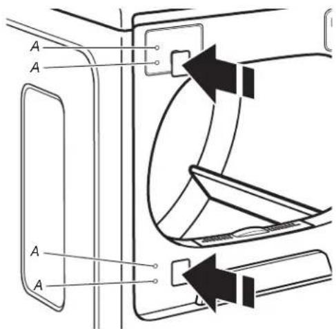 MAYTAG MALAUMED6230HC - Remove door from dryer cabinet - 2