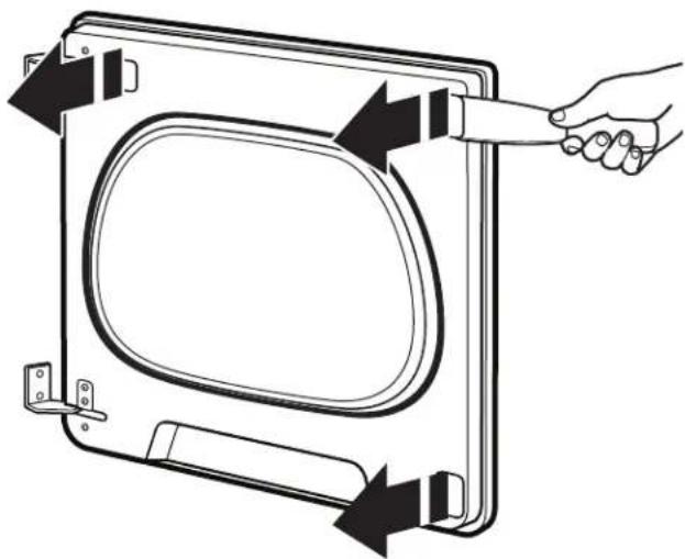 MAYTAG MALAUMED6230HC - Remove the door assembly - 1