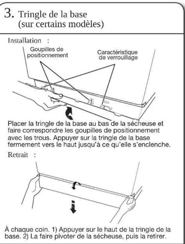 MAYTAG MALAUMED6230HC - RéGLAGE DE L'APLOMB DE LA SÉCHEUSE - 4