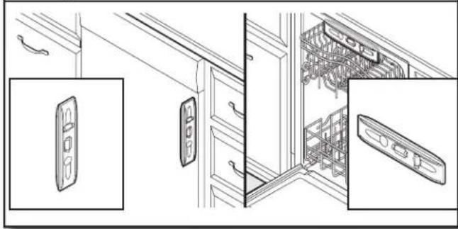 KITCHENAID KDTM704LPA - CompruebeOTHEREALINEAMIENTO de la lavavajillas con la abertura del gabinete - 1