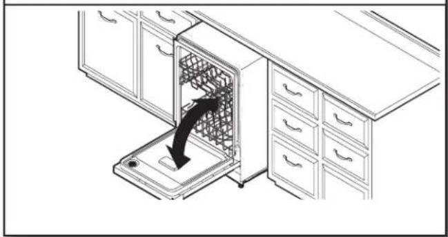 WHIRLPOOL WDT740SALZ - Ouvrir et fermer la porte - 1