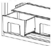 MAYTAG MRT311FFFE - To remove and replace the crisper cover: - 1